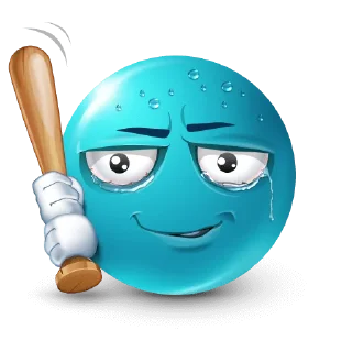 Telegram sticker 👺 бирюзовые эмоджи @nmhlp