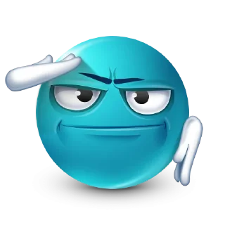 Telegram sticker 😡 бирюзовые эмоджи @nmhlp