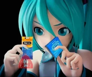 Telegram sticker 🧐 мику как смысл жизни :: @fStikBot