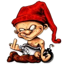 Sticker 🖕 Crazy @stickersb2b