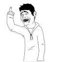 Video sticker 🖕 Crazy @stickersb2b