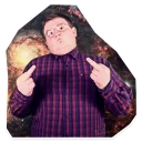 Telegram sticker 🖕 Crazy @stickersb2b