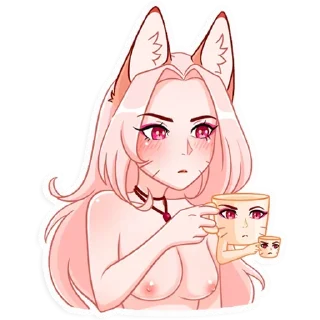 Telegram sticker 😐 Госпожа Аи @vk_stickers18