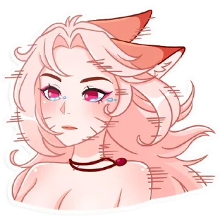 Telegram sticker 🥲 Госпожа Аи @vk_stickers18