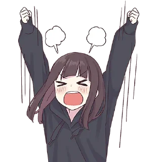Telegram sticker 😆 Куруми большая @Nyasticks