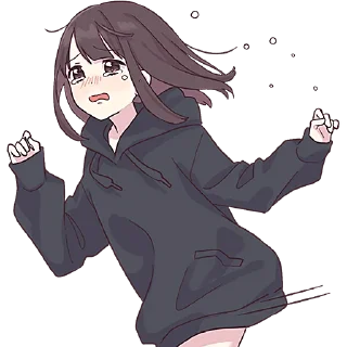 Telegram sticker 😢 Куруми большая @Nyasticks