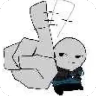 Telegram sticker 🙂‍↔️ Cursed Peter