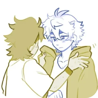 Telegram sticker ❤ Kai and Chips!