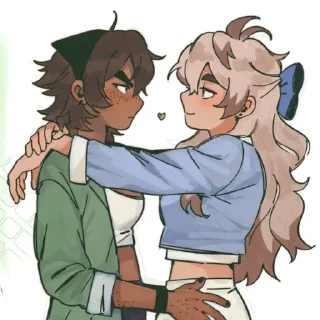 Telegram sticker ❤ Kai and Chips!