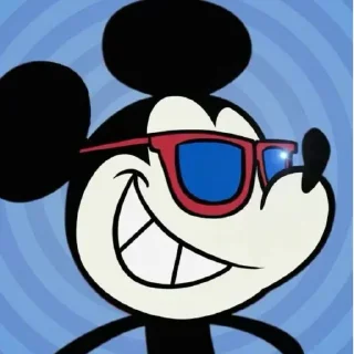 Telegram sticker 😎 Mickey Mouse @StickersPackRobot