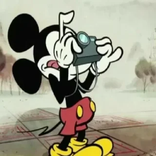Telegram sticker 📷 Mickey Mouse @StickersPackRobot