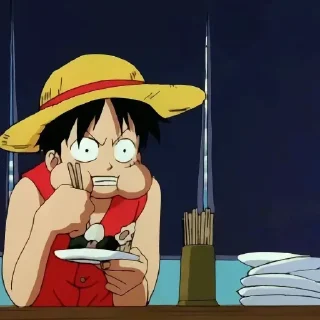 Telegram sticker 😠 Once Pieces × @burntpacks