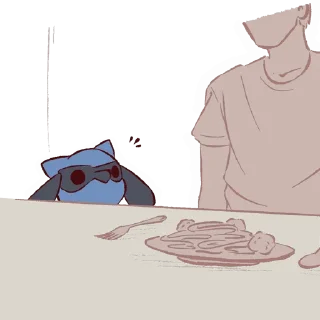 Telegram sticker 🍝 Advos Riolu