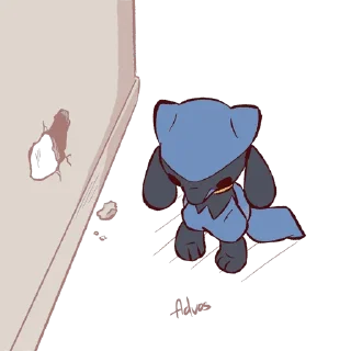Telegram sticker 👊 Advos Riolu