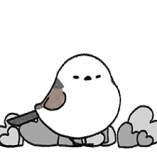 Telegram sticker 💬 왔다갔다 배배새 By @KakaoEmoticon