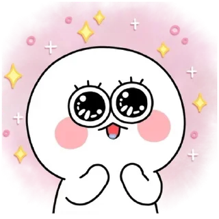 Telegram sticker 💬 동그리는 까불까불해 By @KakaoEmoticon