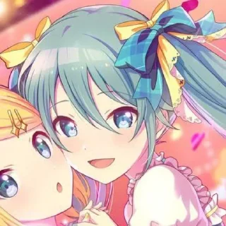 Telegram sticker 🤍 :     ° @bezdomnyefei °     : [ Hatsune Miku ]
