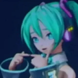 Sticker ☺️ :     ° @bezdomnyefei °     : [ Hatsune Miku ]