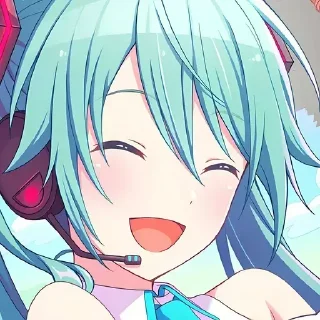 Telegram sticker 🤩 :     ° @bezdomnyefei °     : [ Hatsune Miku ]