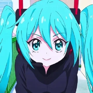 Telegram sticker 🙂 :     ° @bezdomnyefei °     : [ Hatsune Miku ]