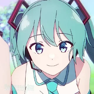 Telegram sticker 🙂 :     ° @bezdomnyefei °     : [ Hatsune Miku ]