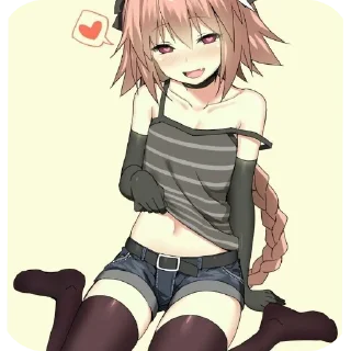 Telegram sticker 👄 Astolfo @Kane_zzz