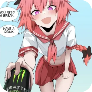 Telegram sticker 🖼 Astolfo @Kane_zzz