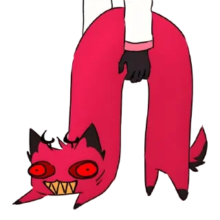 Telegram sticker 🥩 ㅤAlastor cat 2 𖥻 tg: @weshilwe