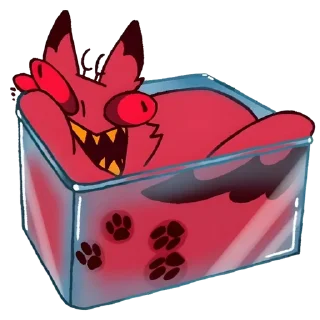 Sticker 🥩 ㅤAlastor cat 2 𖥻 tg: @weshilwe