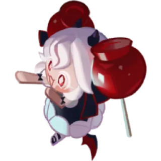 Телеграм стикер 🍎 Candy Apple Cookie! @cookierunstickersarchiev