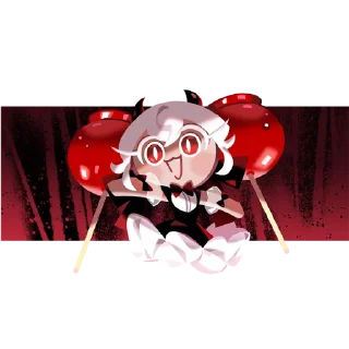 Телеграм стикер 🍎 Candy Apple Cookie! @cookierunstickersarchiev