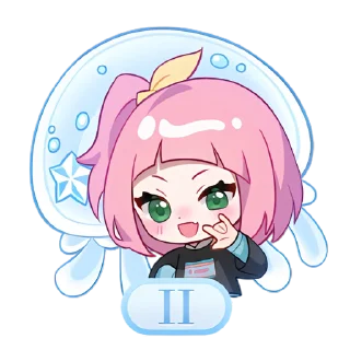 Video sticker 😀 夜晚的水母不会游泳收藏集 @b23EmojiBot