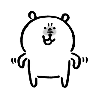 Телеграм стикер 💬 농담곰 4 By @KakaoEmoticon