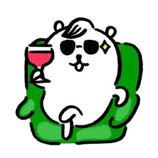 Телеграм стикер 💬 농담곰 4 By @KakaoEmoticon