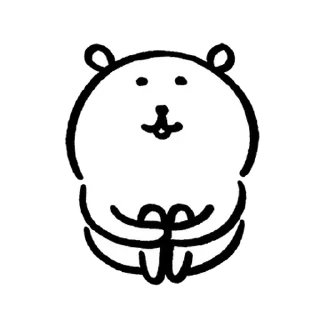 Телеграм стикер 💬 농담곰 4 By @KakaoEmoticon