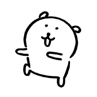 Телеграм стикер 💬 농담곰 4 By @KakaoEmoticon