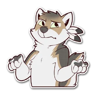 Telegram sticker 🤨 Puppy Dante