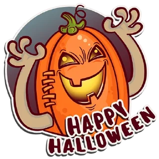 Telegram stiker 🎃 Rugby Melon by @rugby_stickers