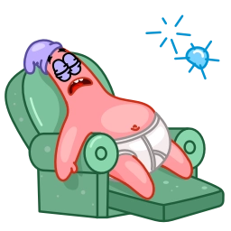 Telegram sticker 😴 Patrick