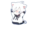Telegram sticker 🙏 Mafumafu cat😽 - @MochaStickers