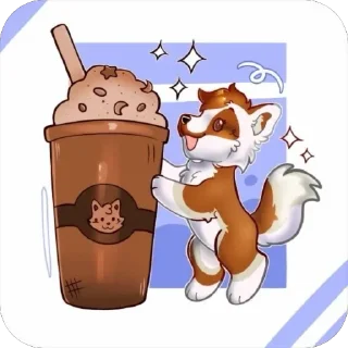Telegram sticker ☕️ Toby's Silly Shenanigans