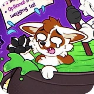 Telegram sticker 😰 Toby's Silly Shenanigans