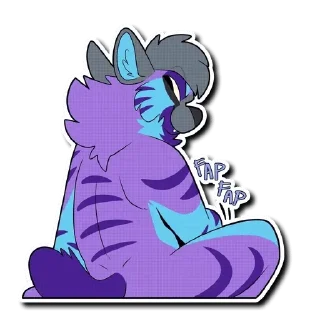 Video sticker 😈 Floofy's Way 5 — @stckrRobot