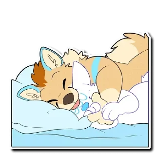 Телеграм стикер 🤗 Floofy's Way 5 — @stckrRobot