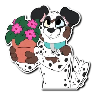 Телеграм стикер 🌺 Floofy's Way 5 — @stckrRobot