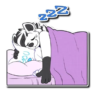 Телеграм стикер 💤 Floofy's Way 5 — @stckrRobot