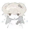 Sticker 😶 ૮꒰ྀི ◌´ ˘ `◌ ꒱ྀིა @wexsavi 🐾 ꒱