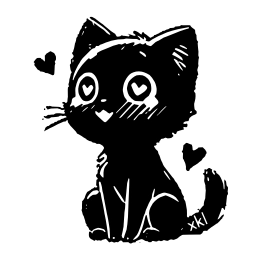 Sticker 😍 𝐵𝘭𝘢𝘤𝘬 𝒞𝘢𝘵 𝐻𝒟 @xkysluv