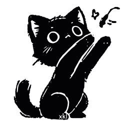 Sticker 🤍 𝐵𝘭𝘢𝘤𝘬 𝒞𝘢𝘵 𝐻𝒟 @xkysluv