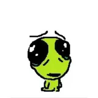 Telegram sticker 😢 Пришелевц @TgEmodziBot